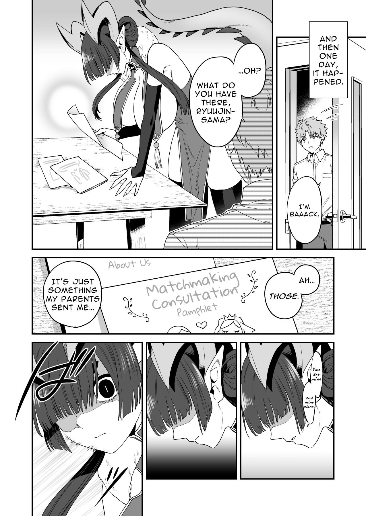 Hentai Manga Comic-I Broke The Seal Locking Away A Big Dragon God, And She Took Me As Her Mate-Read-10